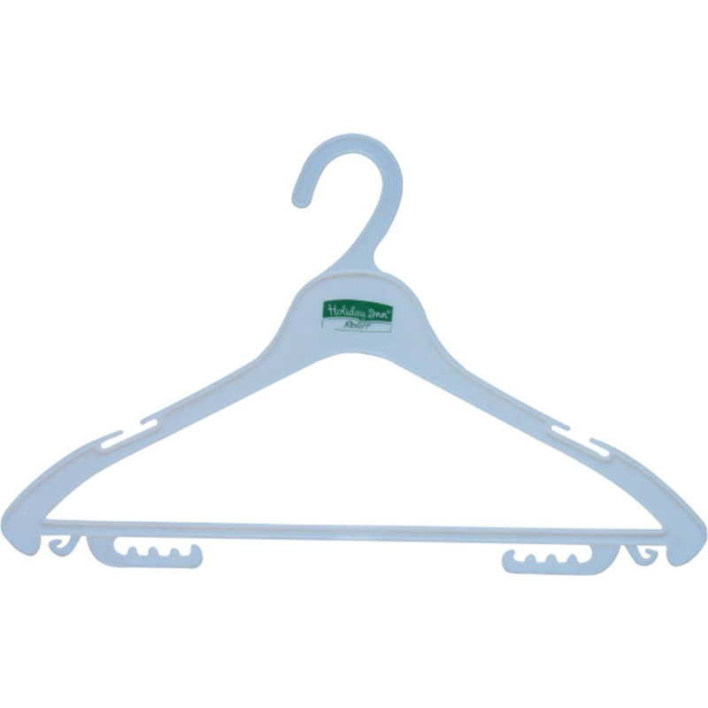 Hotel Plastic White Laundry Hanger for Staff