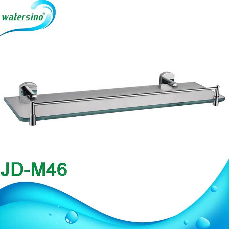 Wall Mount Stainless Steel Glass Shower Shelf