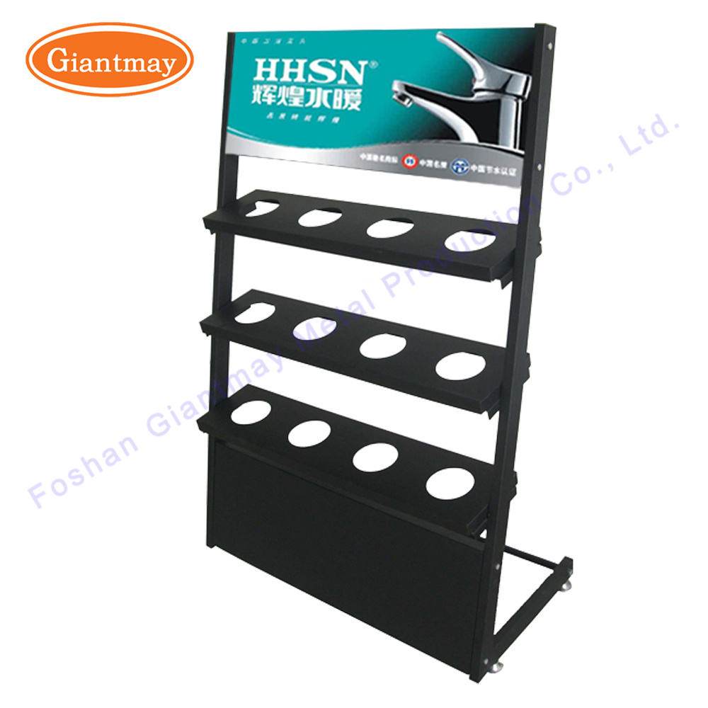 Customized Retial Sanitary Ware Shop Metal Floor Standing Display Stand Rack