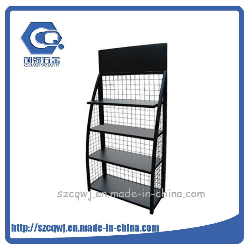 Floor Custom Metal Car Battery Display Rack for Sale