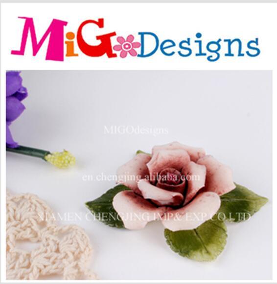 Flower Shape Wholesale Pink Ceramic Candle Holder