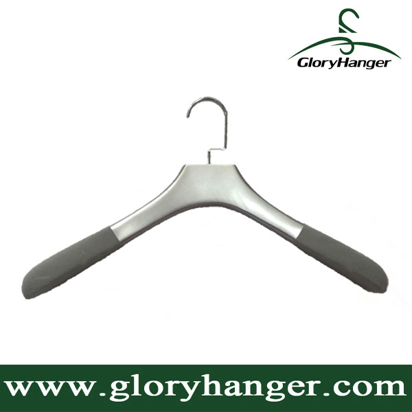 Deluxe MDF Coat Hanger with Velvet Cover on Shoulder