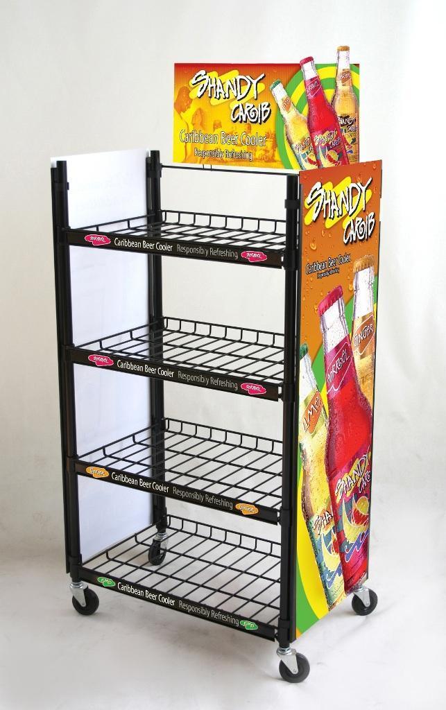 Supermarket Shelf Wine Store Display Metal Exhibition Stand with Ce (GDS-086)