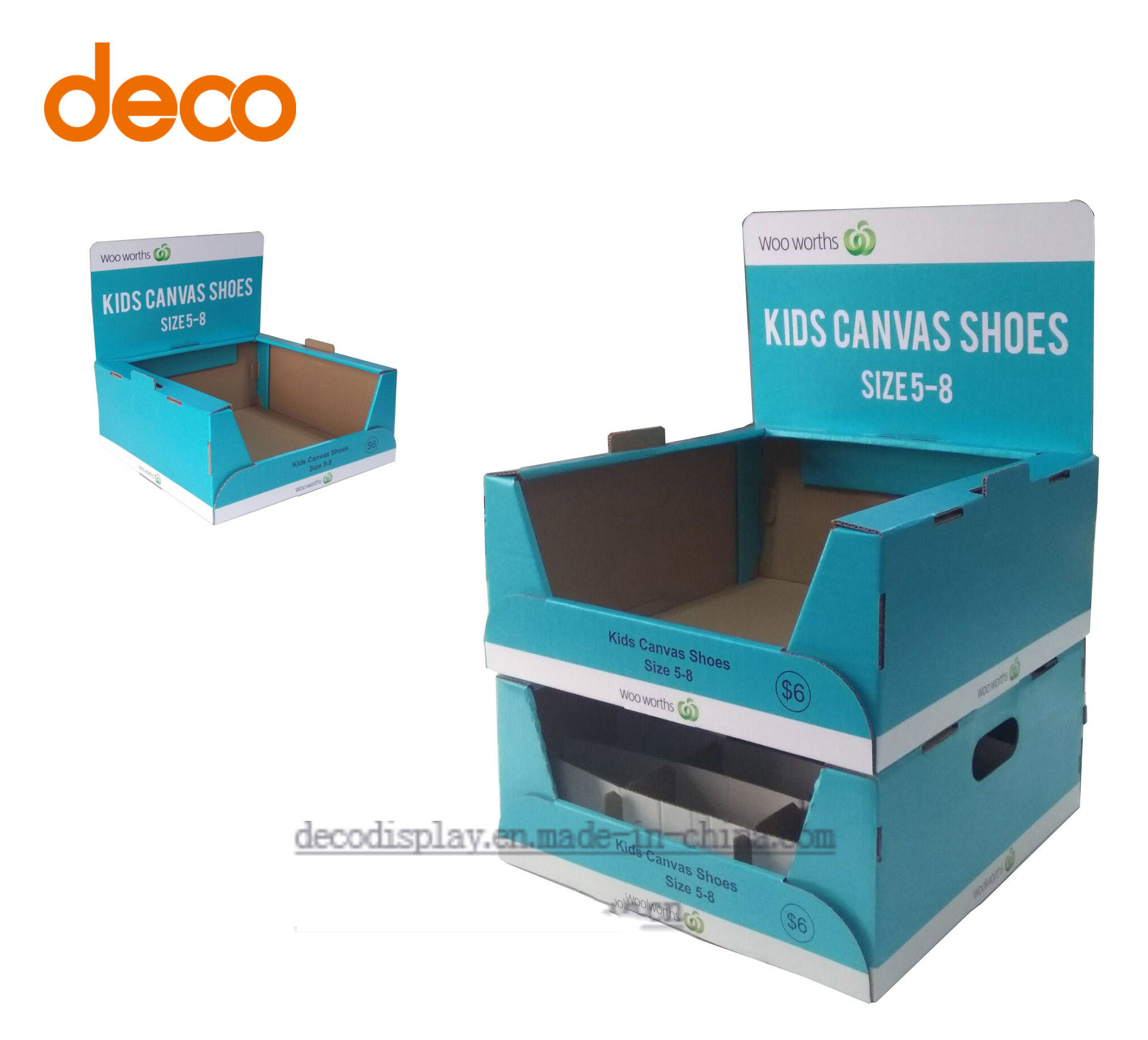 High Quality Kids Shoes Retail Store Carton Display Shelf