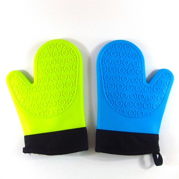 Silicone Hot Kitchen Pot Holder Glove Oven Mit (EB-93256-4)