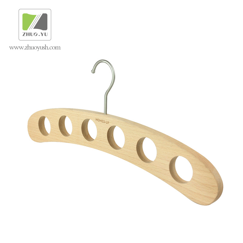 Beech Wooden Clothes Scarf / Tie / Towel Hanger