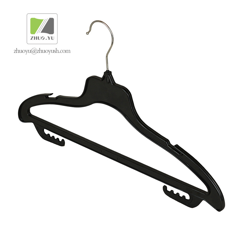 Black ABS Plastic Suit / Bottom Hanger Sold in Supermarket