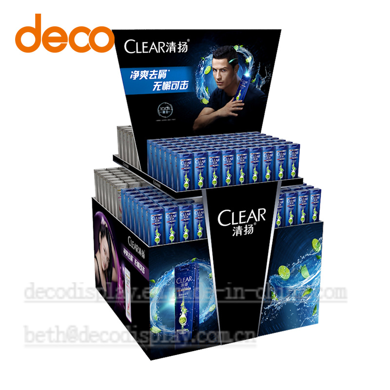 Shampoo Pop up Display Stand, Cardboard Display Rack for Promotion