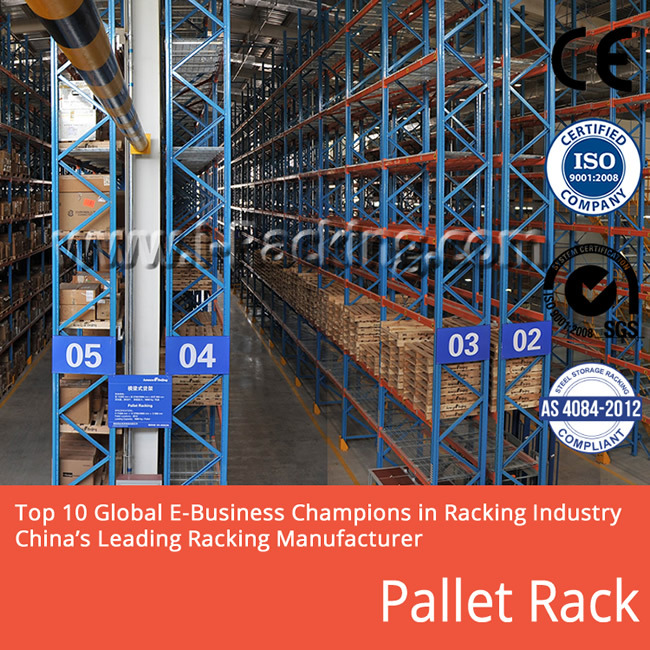 Ce Certified Heavy Duty Selective Pallet Racking by Iracking for Warehouse Storage