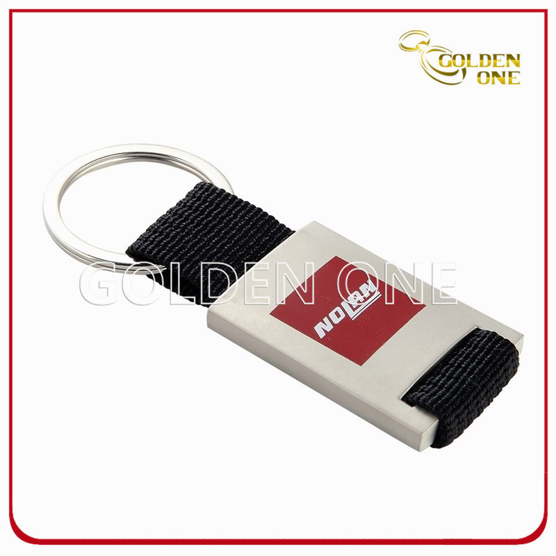 Executive Gift Printable Metal Keyholder with Polyester Strap