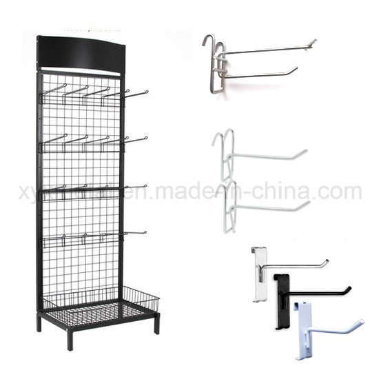 Grid Wall Hooks Wire Mesh Steel Gridwall Panel Stand Grid Display Rack