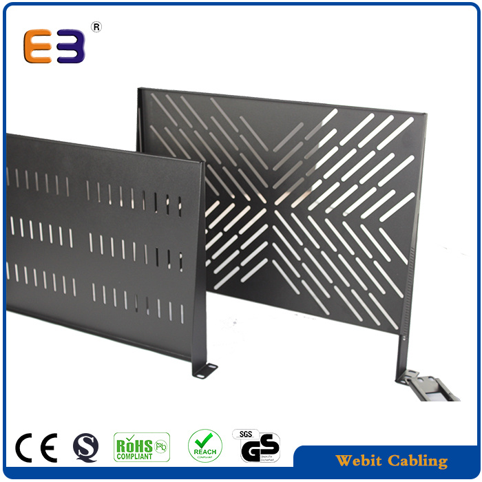 2 Point 1u 2u Cantilever Vented Shelf for Network Data Cabinet