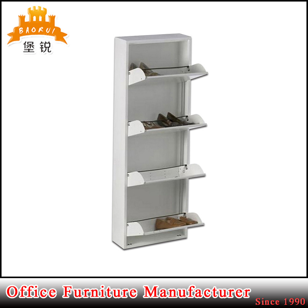 Lockable Colorful Steel Shoes Cabinet Shoe Rack