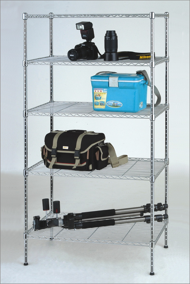 DIY 5 Tiers Chrome NSF Metal Wire Storage Rack (CJ-B1088)