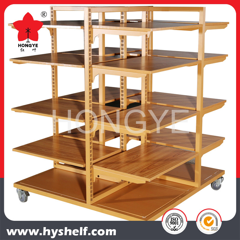 Supermarket Equipments Four Side Display Metal Rack