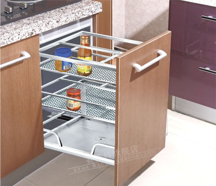 Foshan Wholesale Stainless Steel Kitchen Wire Drawer Basket (201)