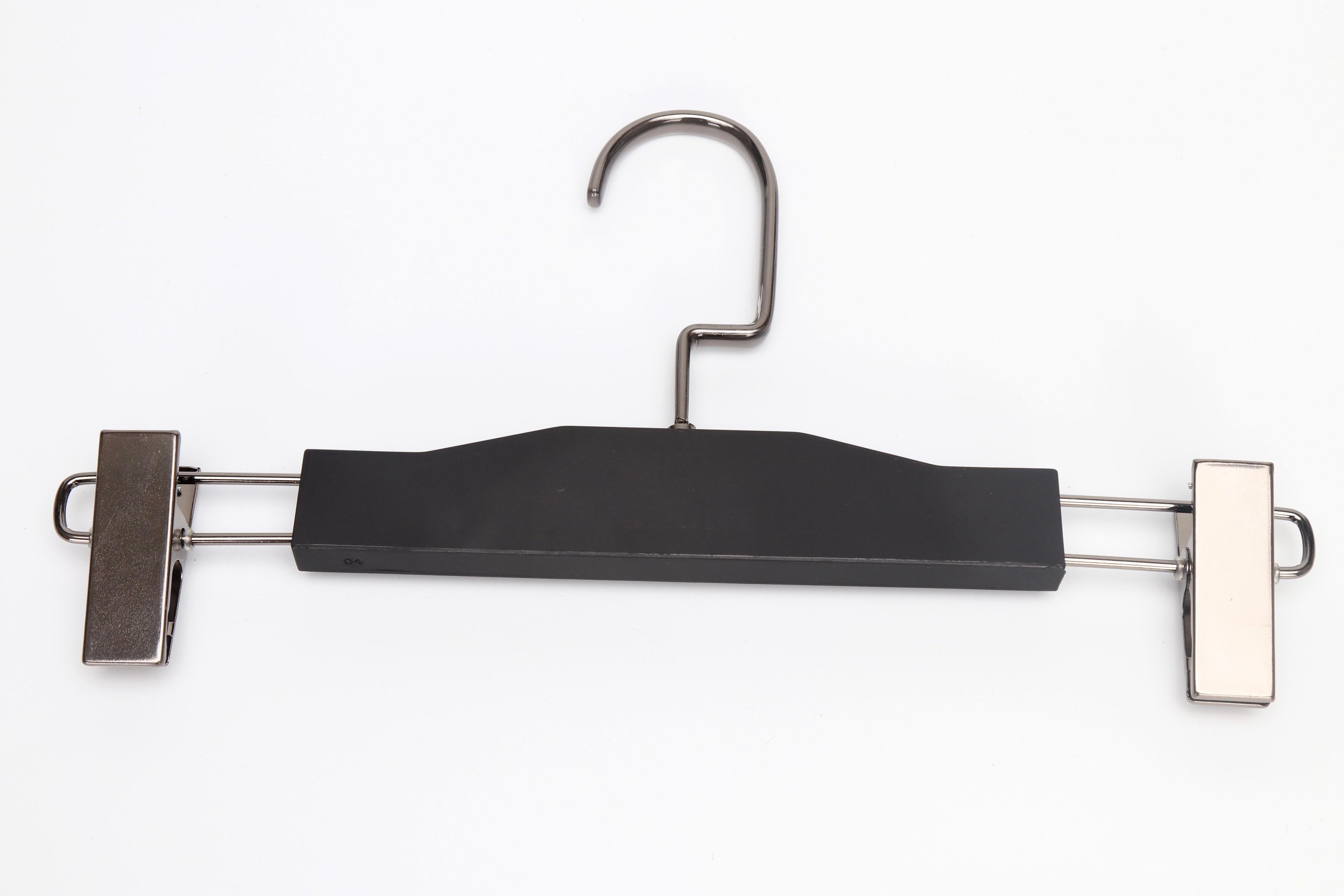 Most Popular Luxury Black Wooden Hanger for Pants Display