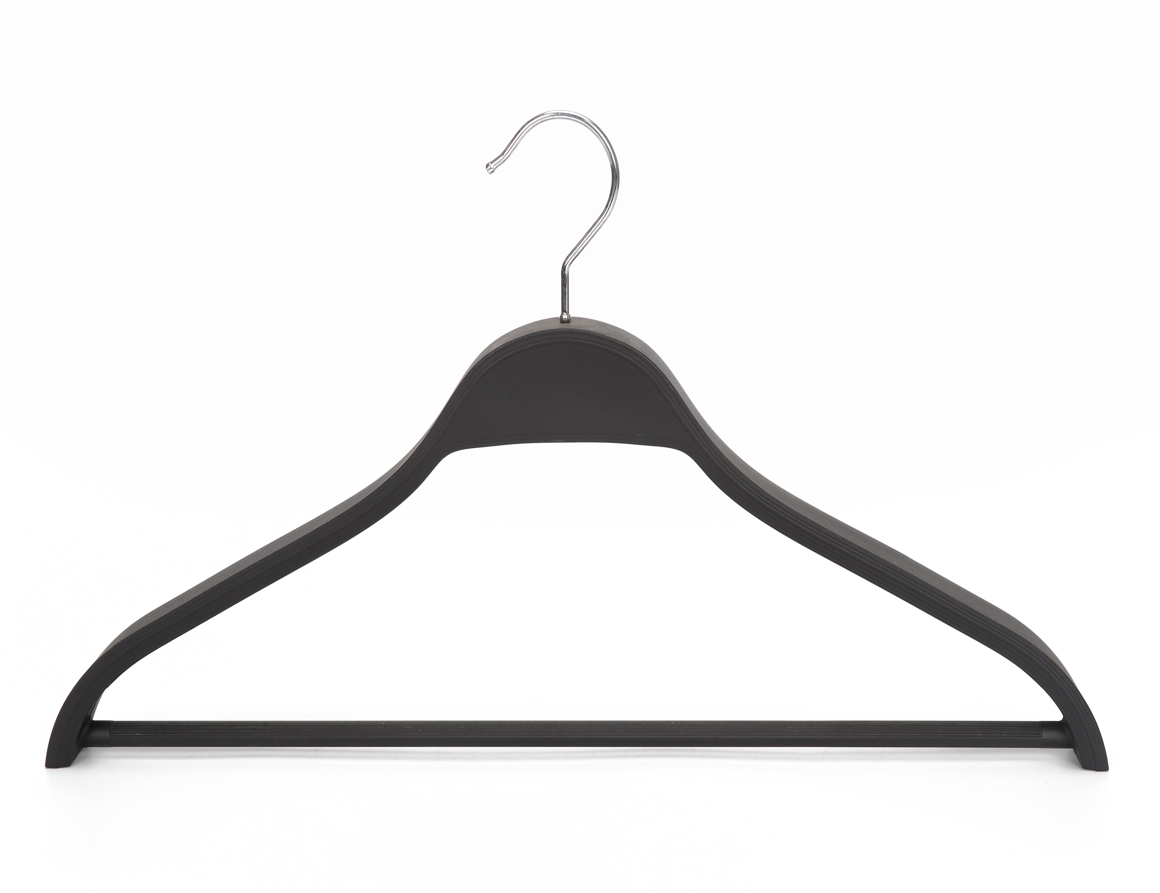 New Brand Cheap Black Gold Plastic Hangers for Clothes