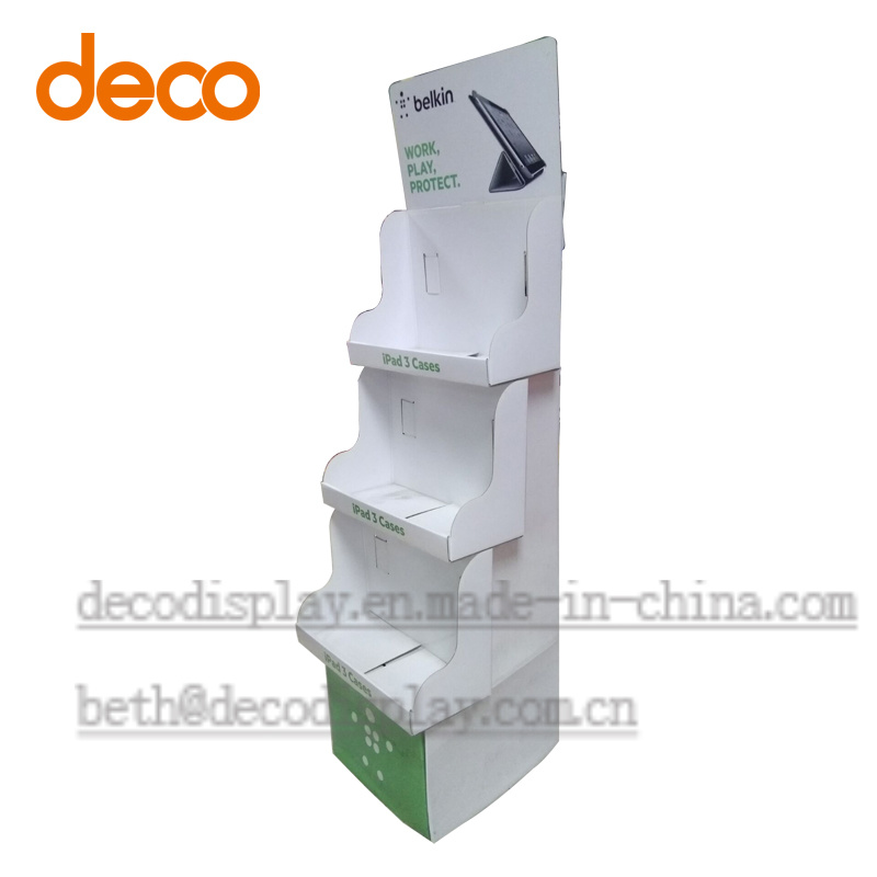 Paper Floor Display Stand Cardboard Retail Display Rack