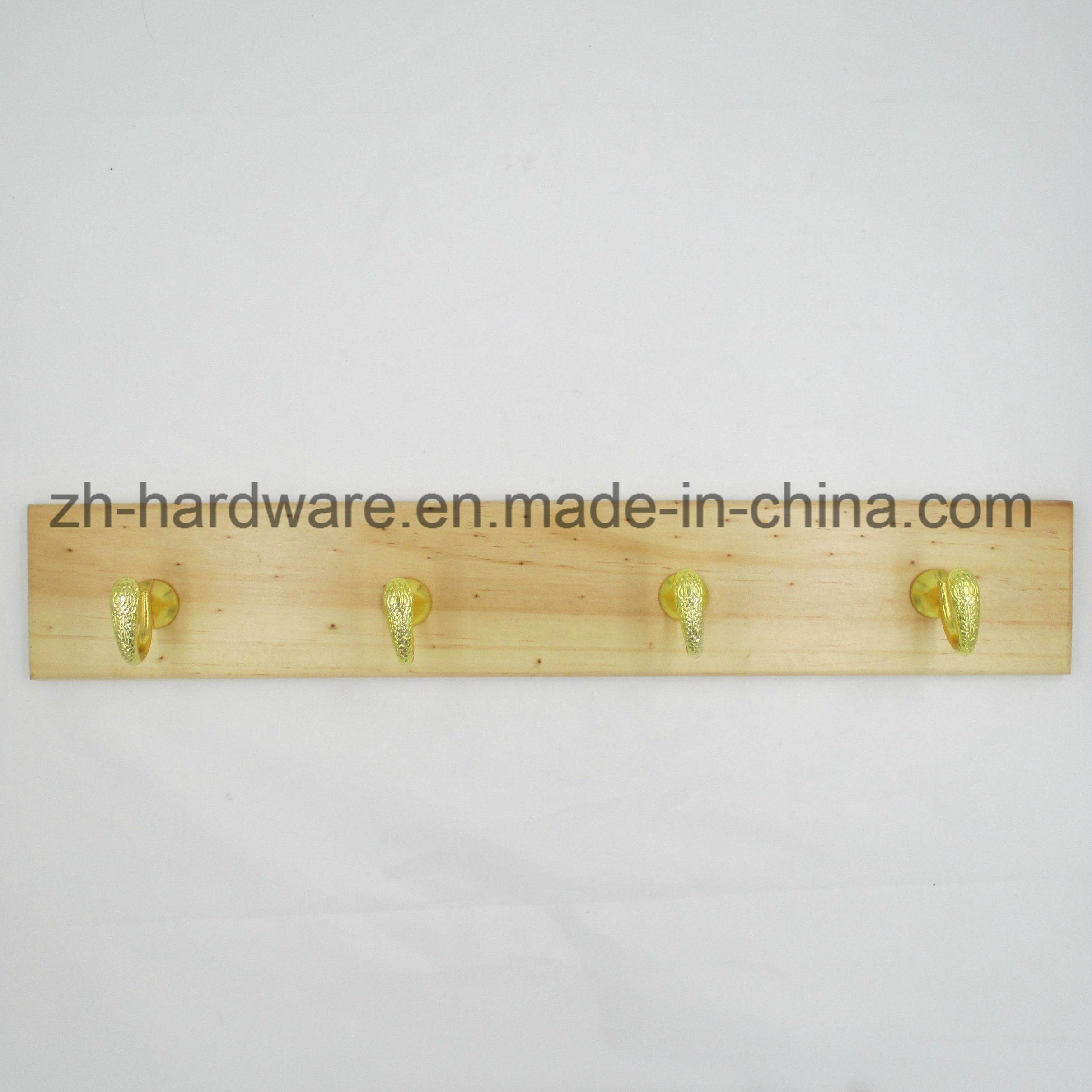 High-Grade Beautiful Clothes Hook Wooden & Metal Board Hook (ZH-7028)