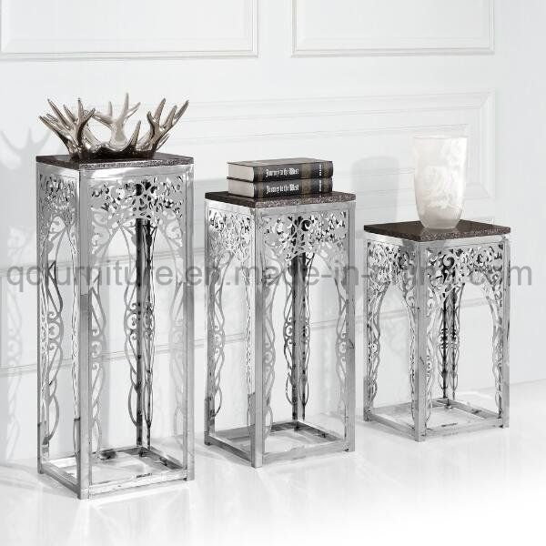 Modern Luxury Stainless Steel Flower Shelf