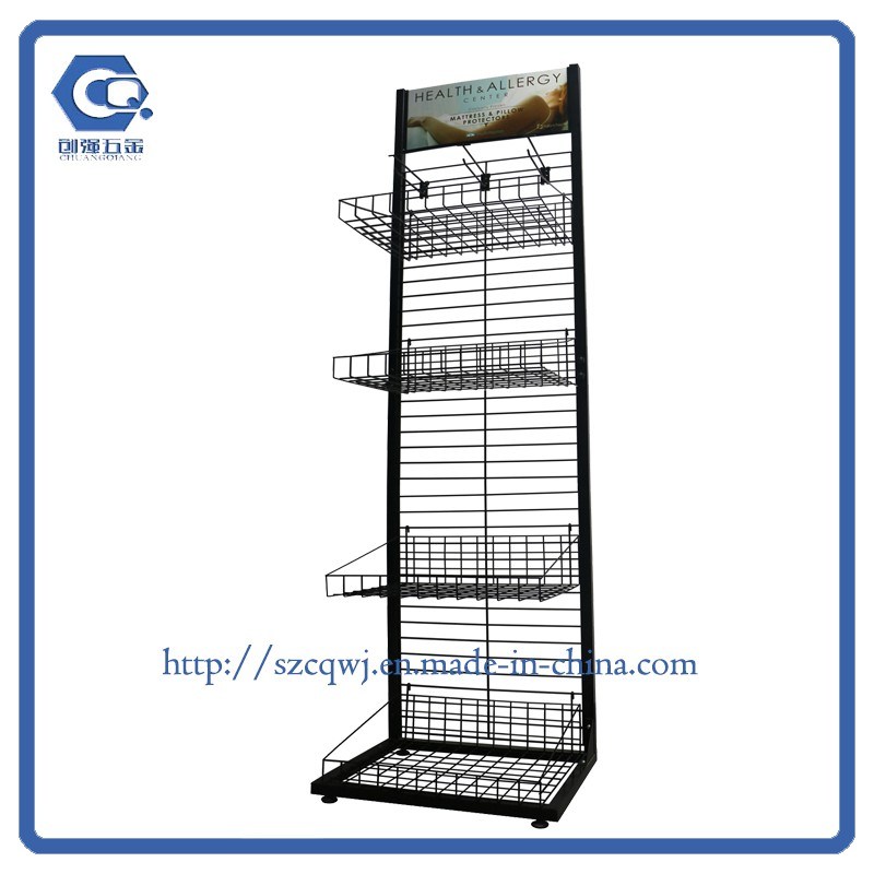 High Quality Beverage Food Snack Display Rack Supermarkt with Hooks