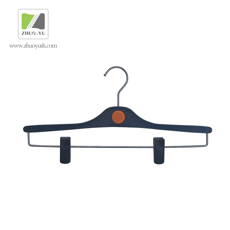 Clothes Brand Shop Use Plastic Hanger with Clips