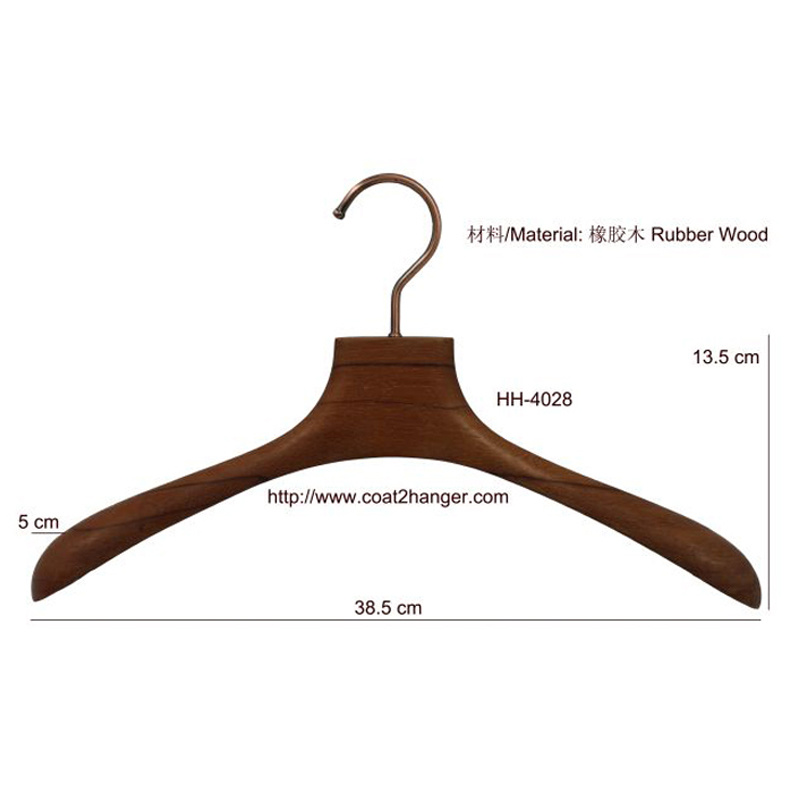 Brown Luxury Wooden Clothes Hanger