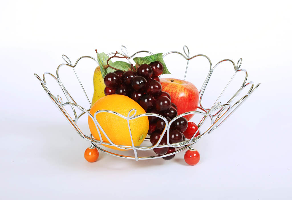 Metal Storage Fruit Basket Bowl