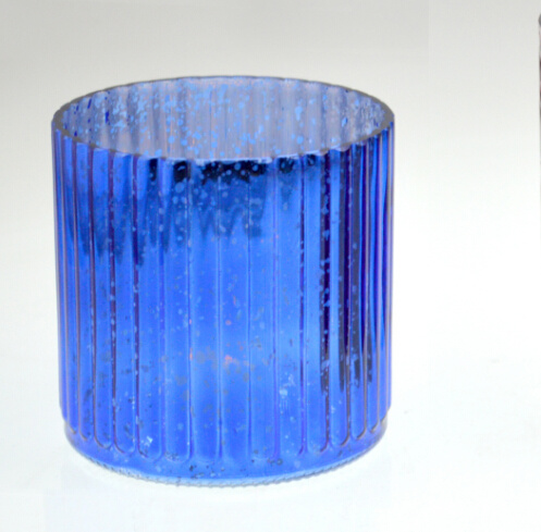 New Design 2015 Blue Foil Candle Holder