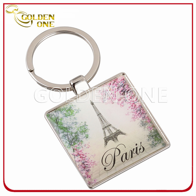 Souvenir Gift Custom Printed & Epoxy Coated Metal Key Ring