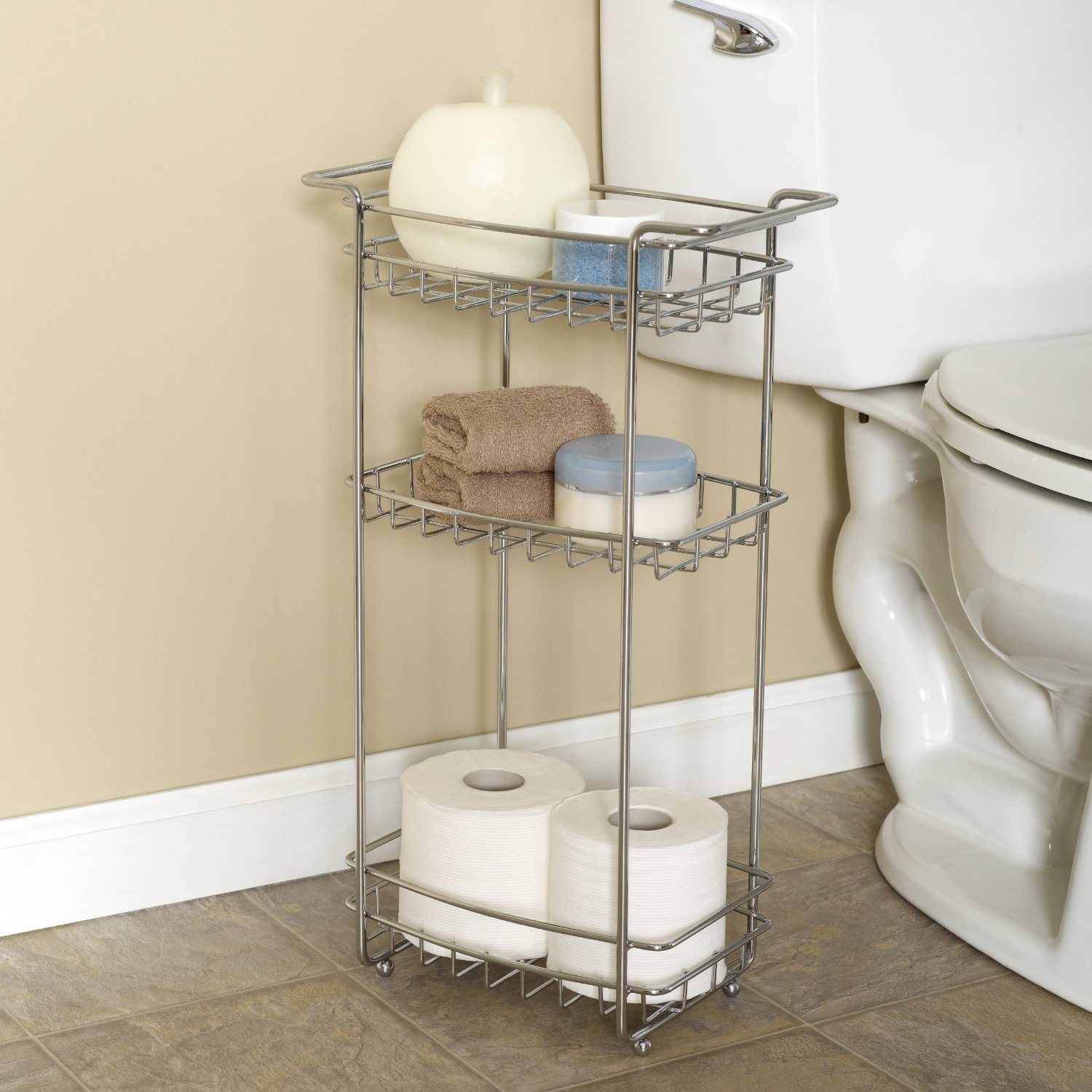 Daily Use Metal Bathroom Storage Holder Rack