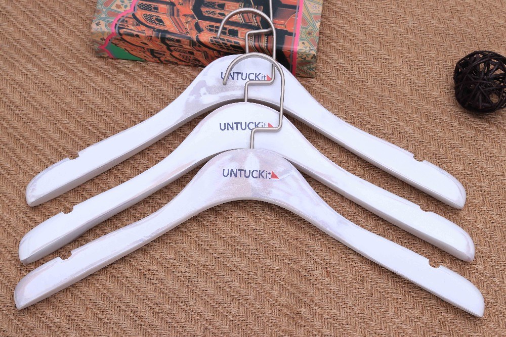 Store Display Wooden Clothes Hanger for Dresses