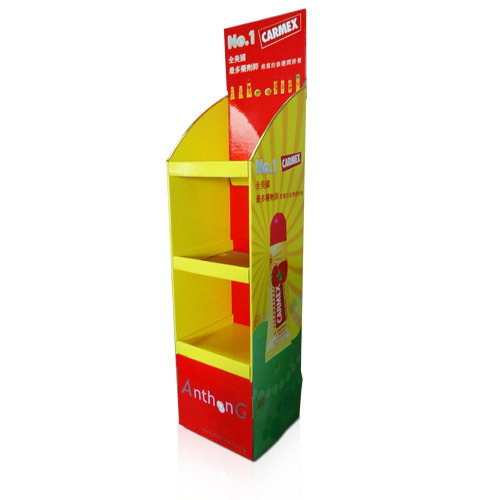 Cardboard Pop Floor Display Cases Display Rack for Retail