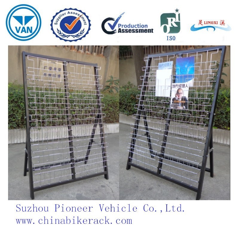 Metal Wire Tabloid Newspaper Rack