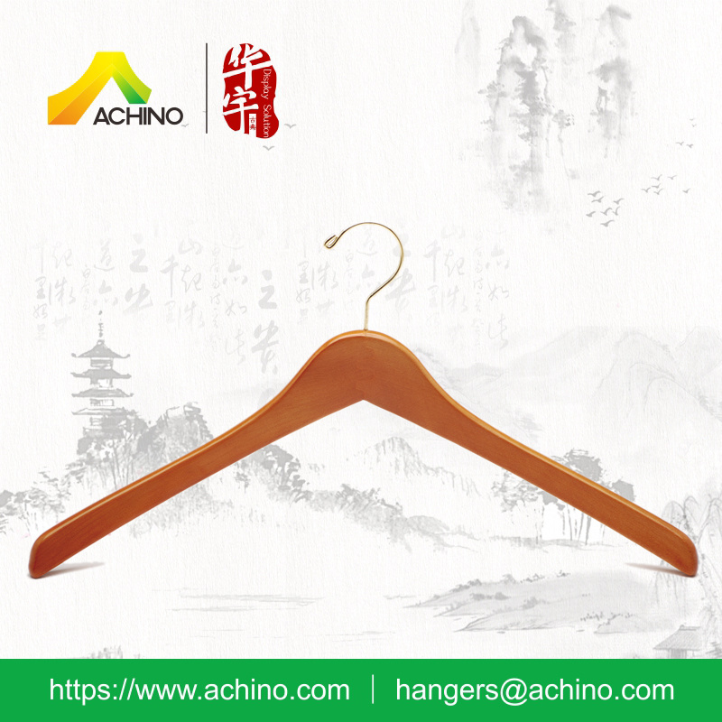 Wooden Contoured Jacket Hangers for Men