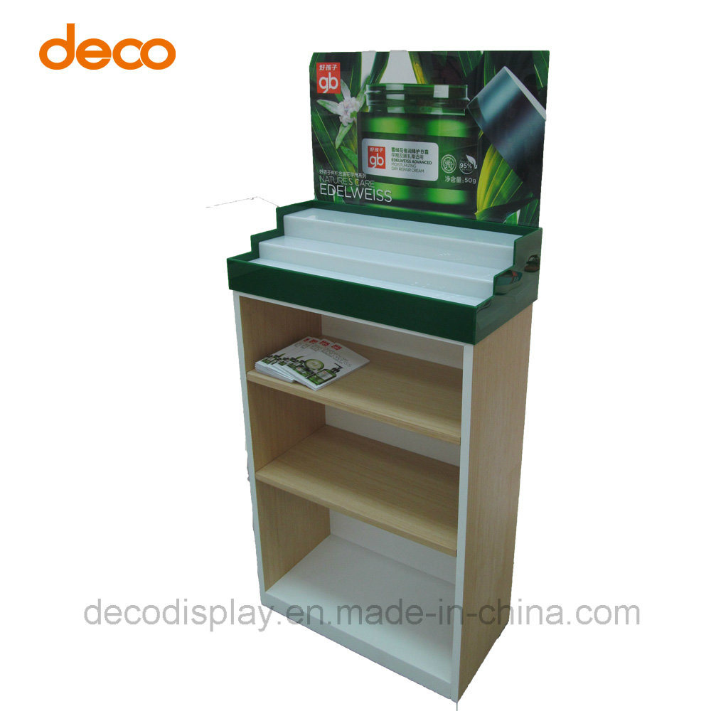 New Design Pop Wooden Display Shelf for GB Promotion