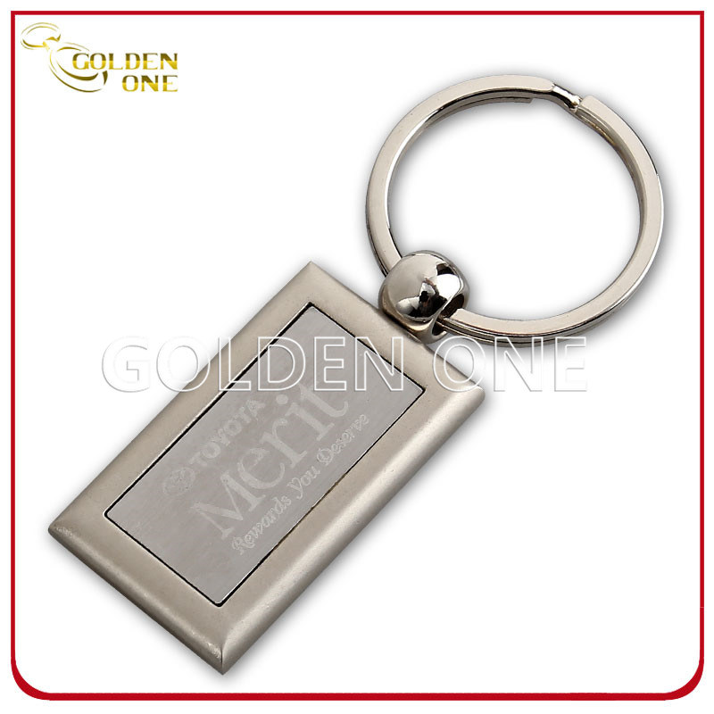 Good Quality Matte Nickel Laser Engraving Metal Keychain