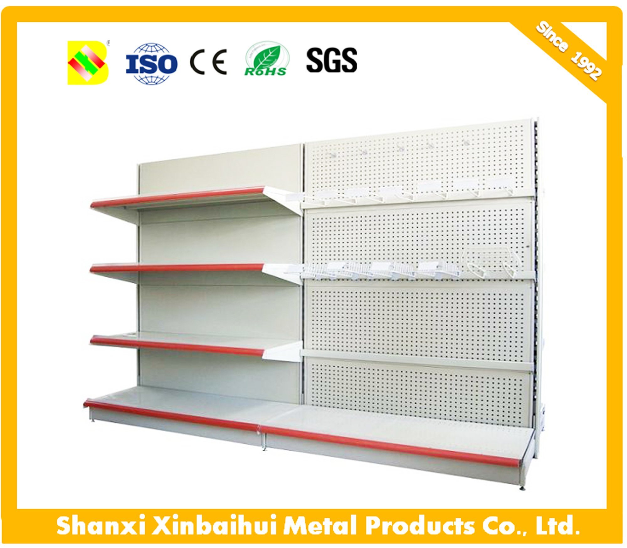 Modern Durable Supermarket Gondola Shelving