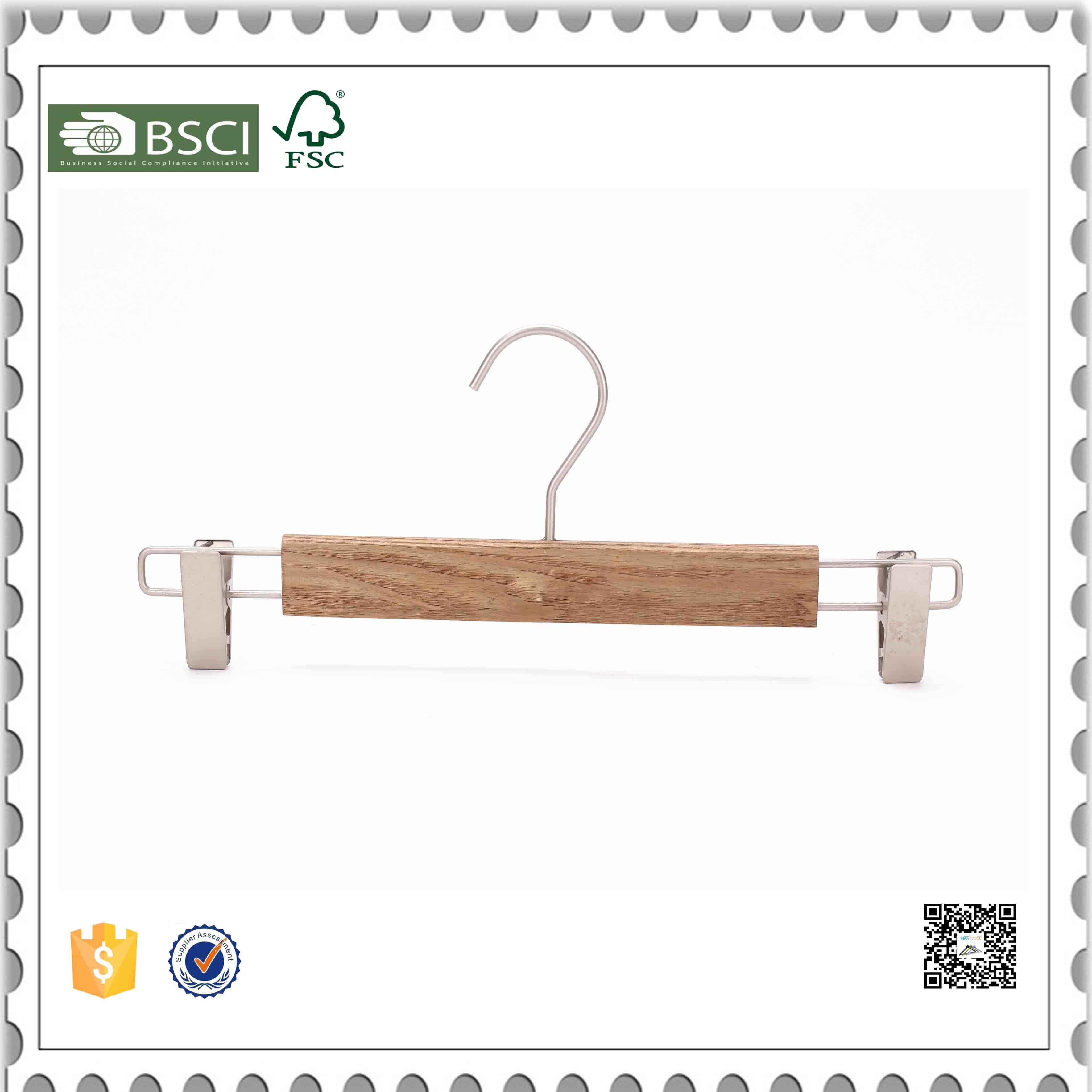 Garment Wooden Pants Hanger Wooden Coat Hanger for Fashion Shop