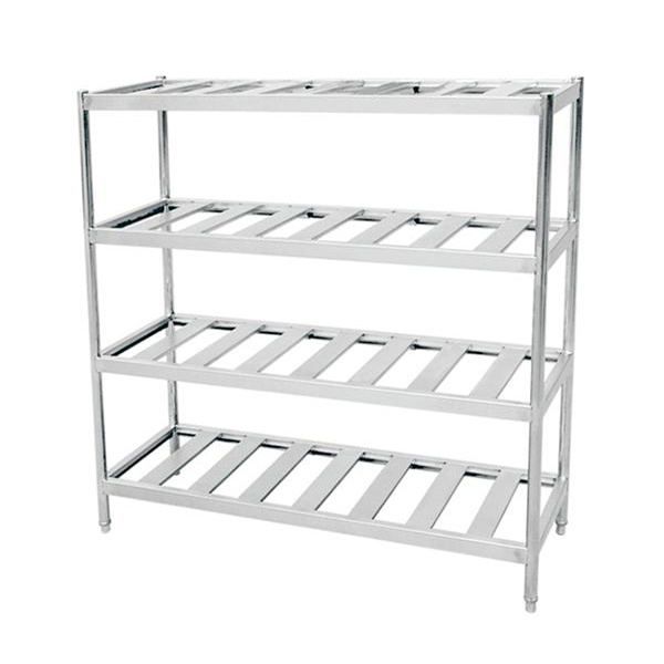 Stainless Steel Four Layer Shelf with Punched Holf-Linda