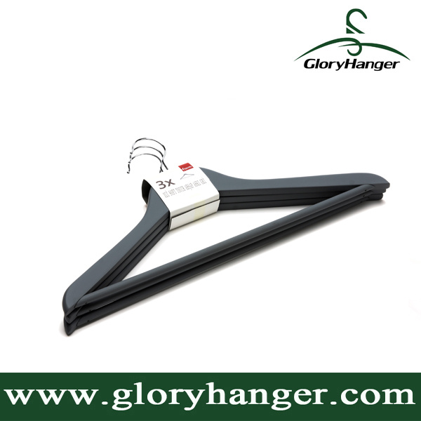 Rubber Coated Wooden Set Hanger for Wholsale Use