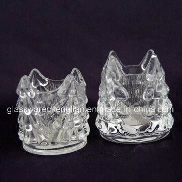 Machine-Pressed Tealight Glass Candle Holders (ZT-057)