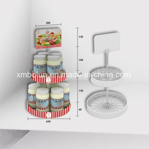 360 Degrees Rotating Brochres Tabletop Metal Display Rack