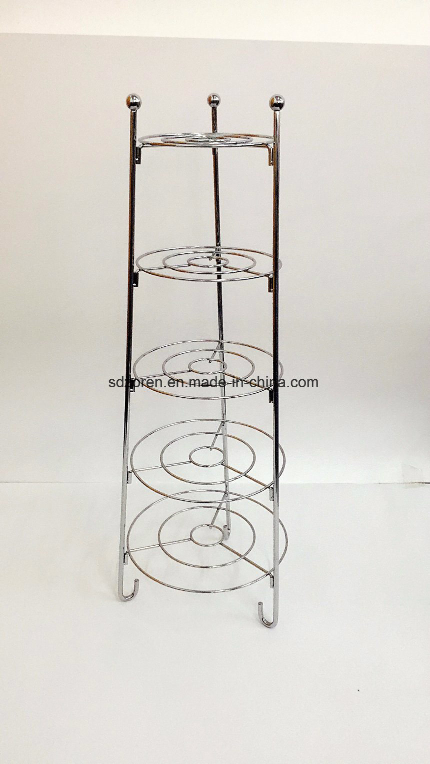 5 Tier Stand Pan Kitchen Storage Pan Stand Kitchen Holder