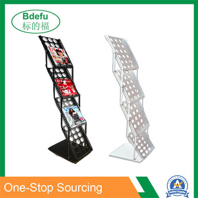 Standing Metal magazine Display Shelf Rack