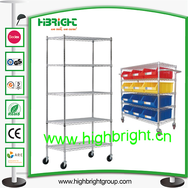 Commercial Metal Steel Rolling Storage Shelving Rack