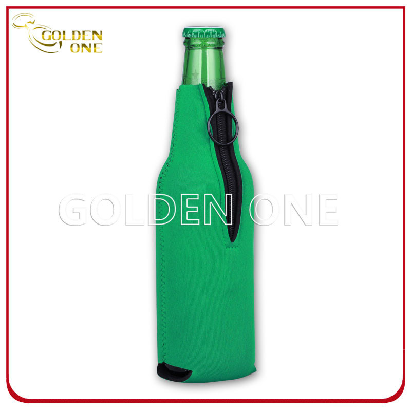 Connection Base Waterproof Neoprene Beer Bottle Holder with Zipper