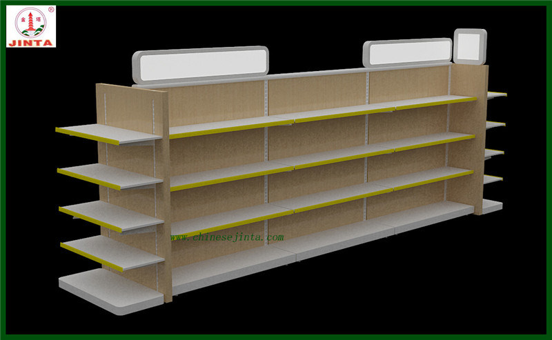 Double Sided Wood and Steel Display Shelving (JT-A30)