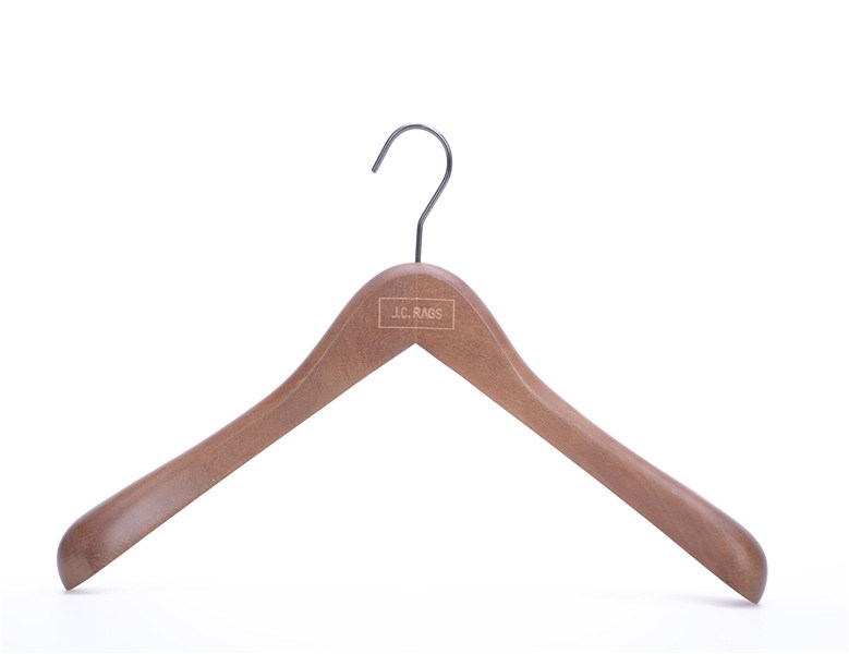 Natural Finish Beech Wooden Hanger for Sale